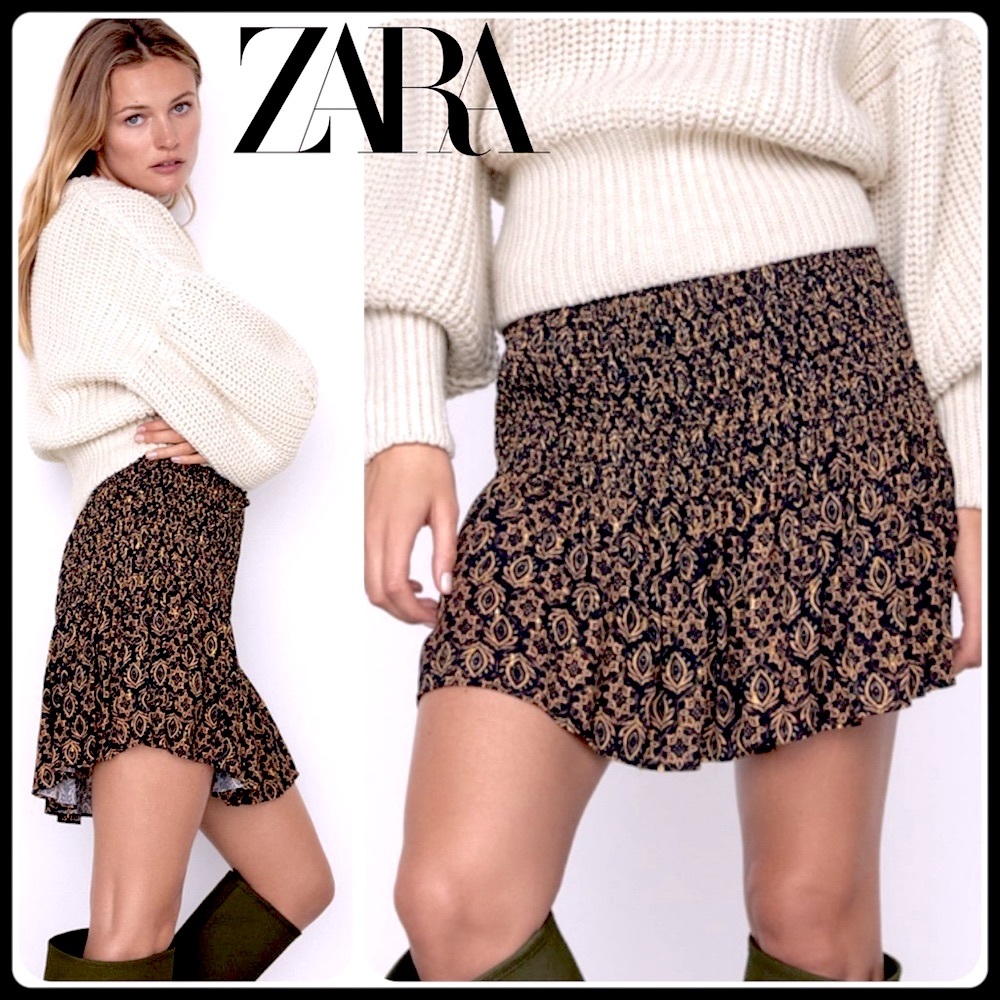 🆕Zara printed mini skorts